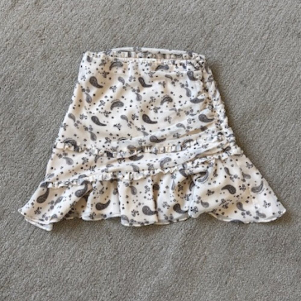 For Love & Lemons Women's Ruffled Bottom Short Skirt in Perfect Condition